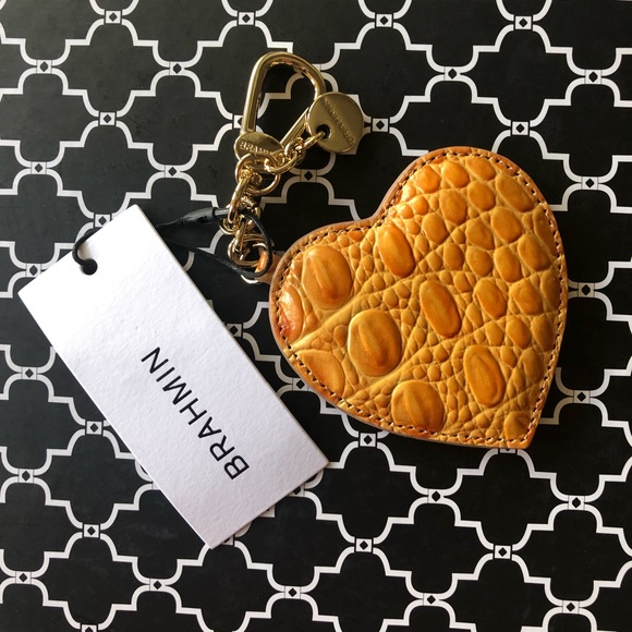 Brahmin Accessories - NWOT Melborne <3 Embossed Leather Keychain